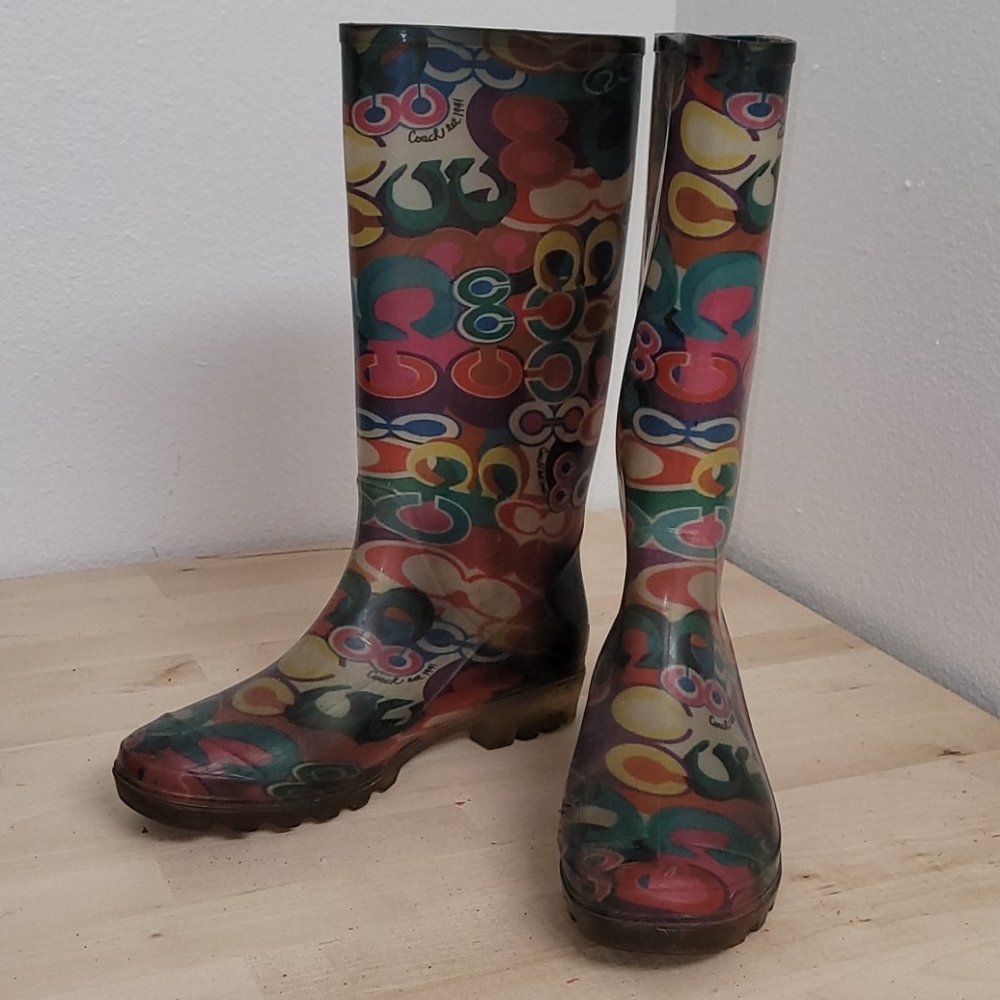 Coach Rubber Rain Boots